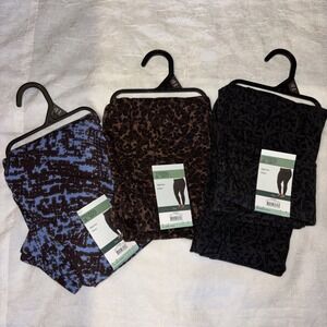 Terra & Sky Women's Plus 4X High Rise Fitted Leggings Lot Of 3 New With Tag